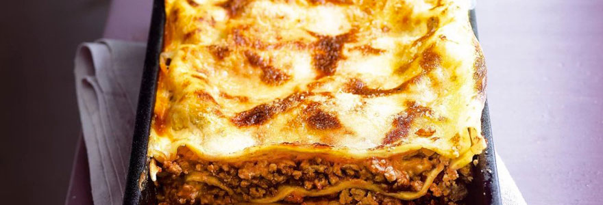 lasagnes avec des abats